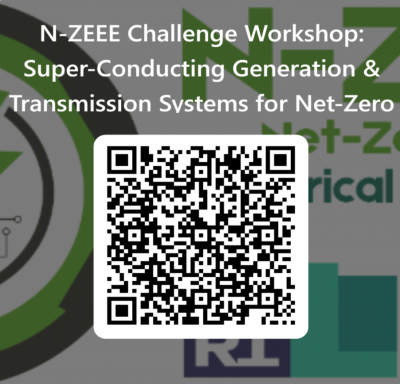 Superconducting Generation & Transmission Technologies for Net-Zero – Challenge Workshop & Sandpit flyer with QR code